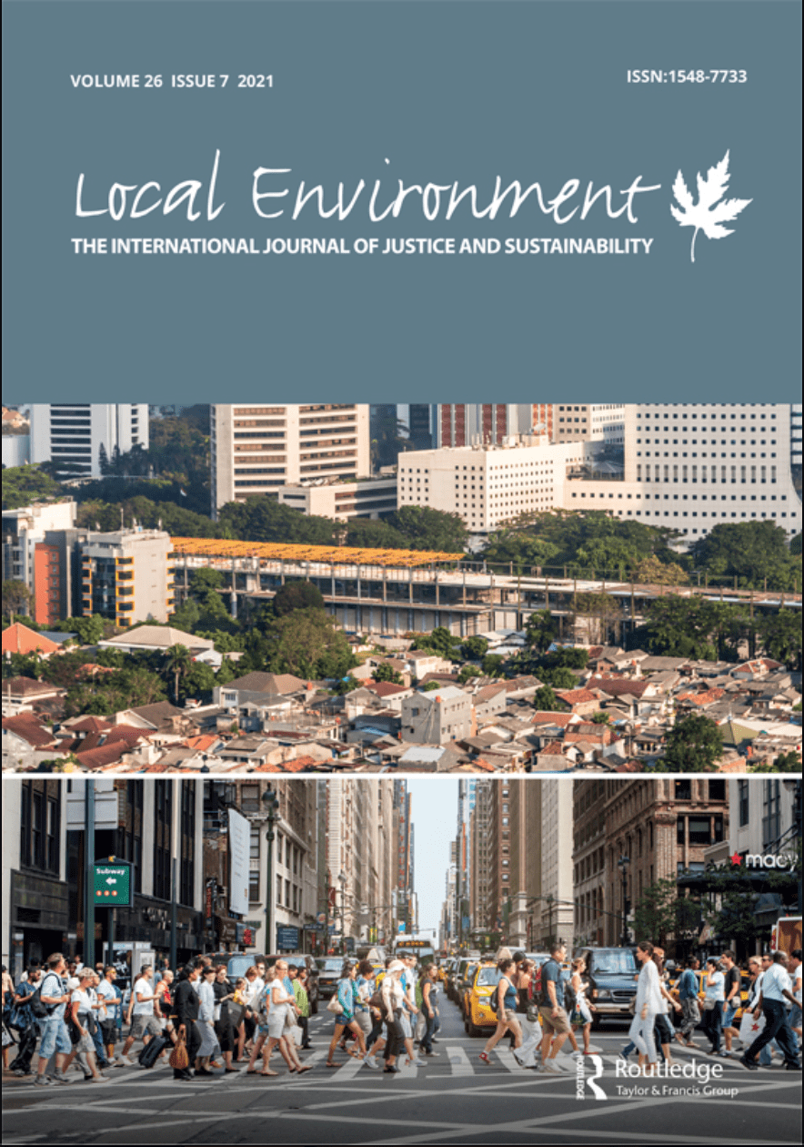 Dr. Toomey and Dr. Palta Publish Article In Local Environment